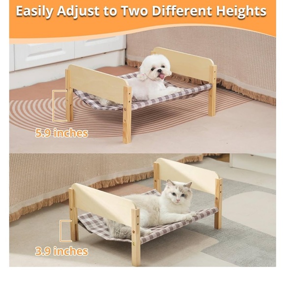 Wooden Pet Bed..Stackable..Adjustable for small animals..(NWT) - Picture 4 of 6